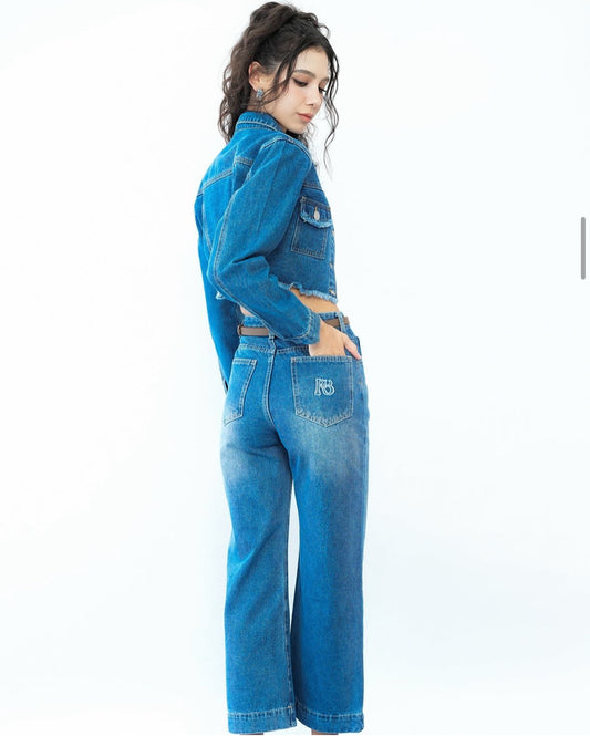 Room8008 Urban Denim Long Pant in Dark blue