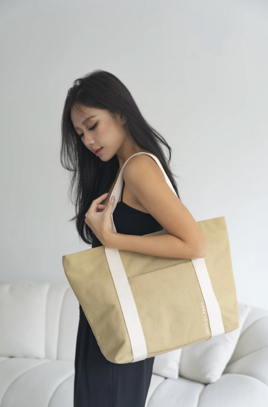 BELLA by emma Xena Canvas Tote Bag (Camel)