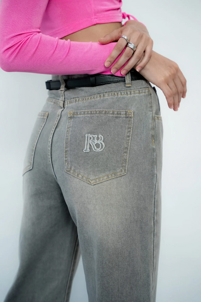 Room8008 Urban Denim Long Pant in Grey