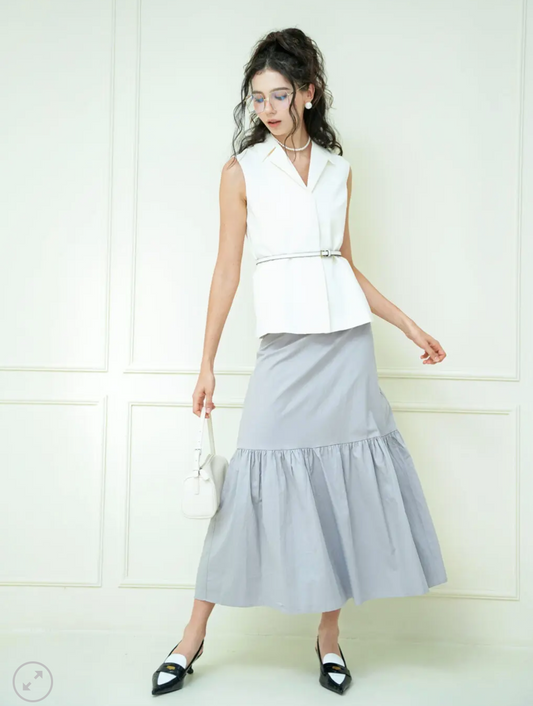 Room8008 Dior Maxi Skirt in Grey