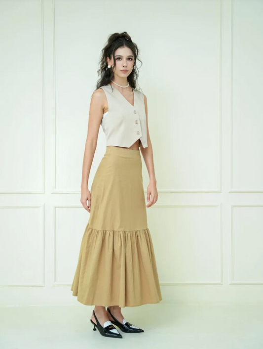 Dior Maxi Skirt in Khaki