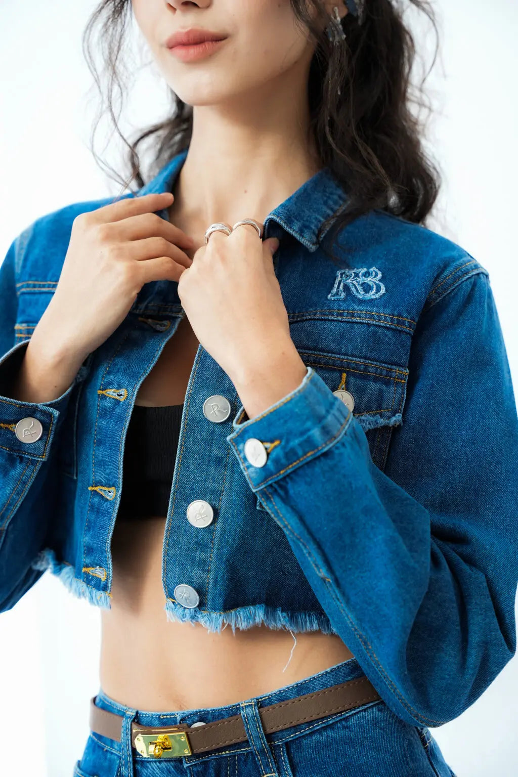 Room8008 Denim Jacket Dark Blue