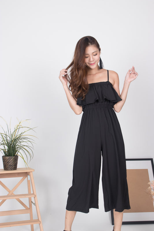 Sandilyn Flutter Jumpsuit in Black