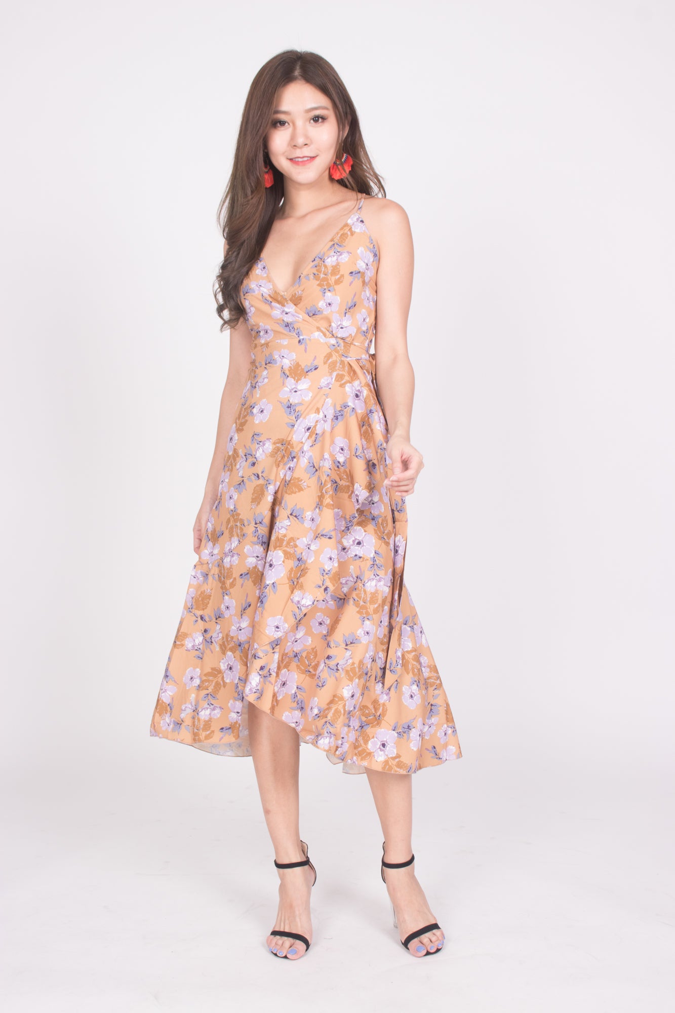 *LUXE* Queenni Floral Midi Dress