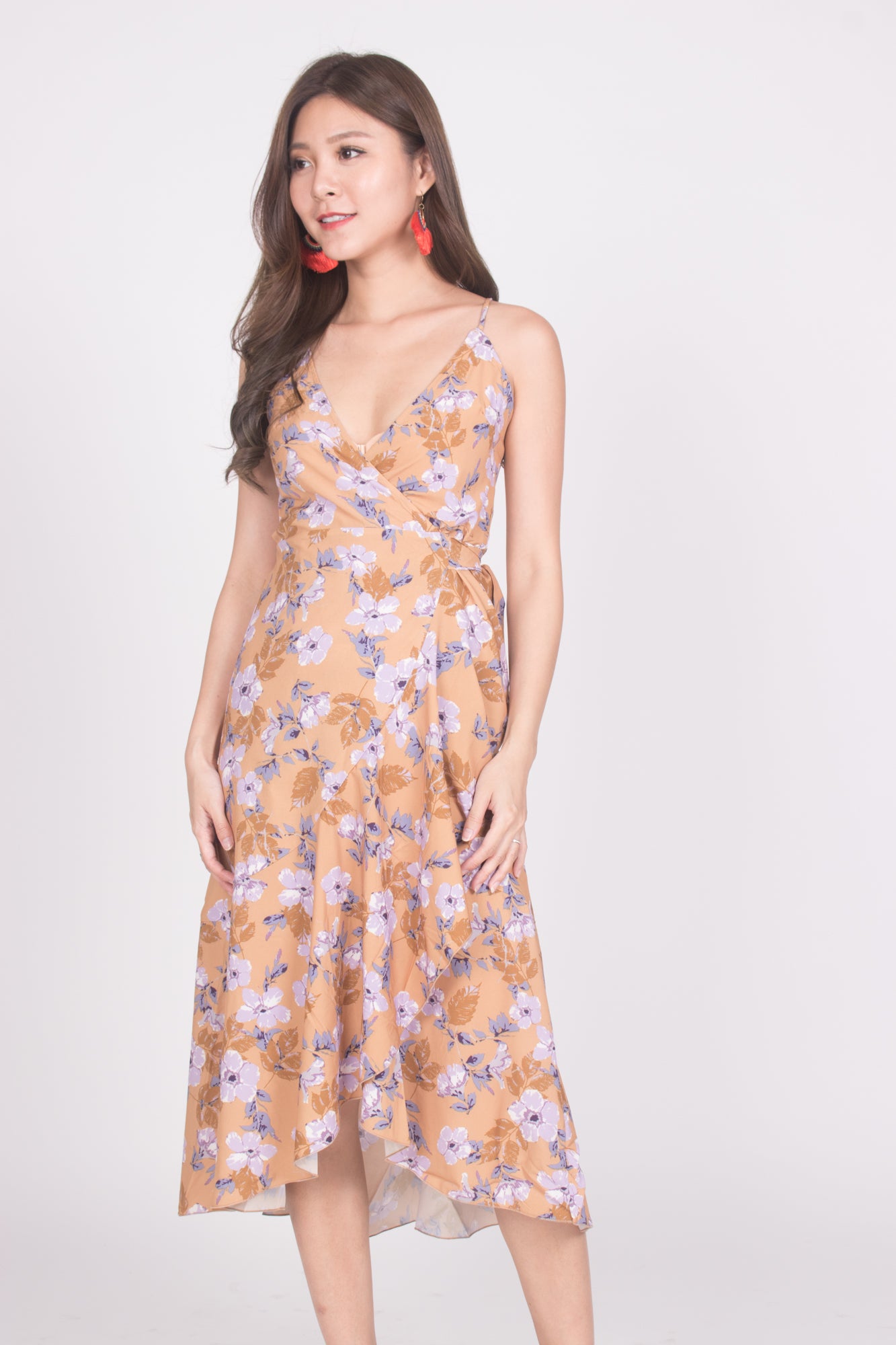 *LUXE* Queenni Floral Midi Dress