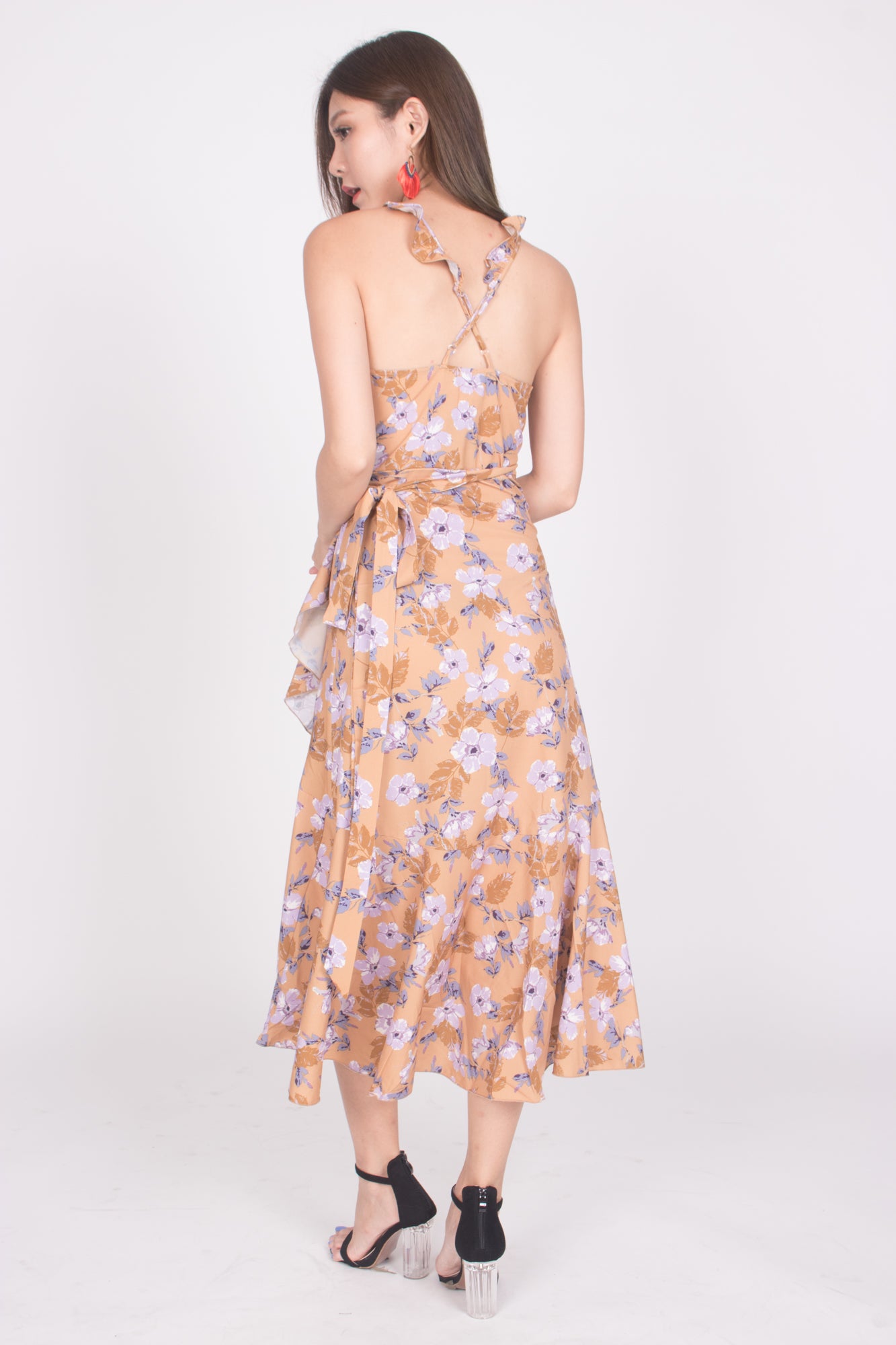 *LUXE* Queenni Floral Midi Dress