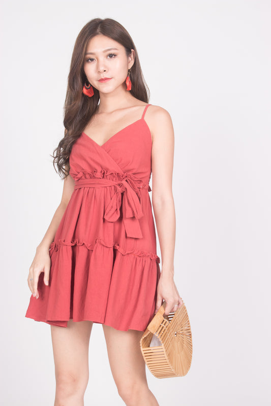 Oksa Layer Dress in Blush