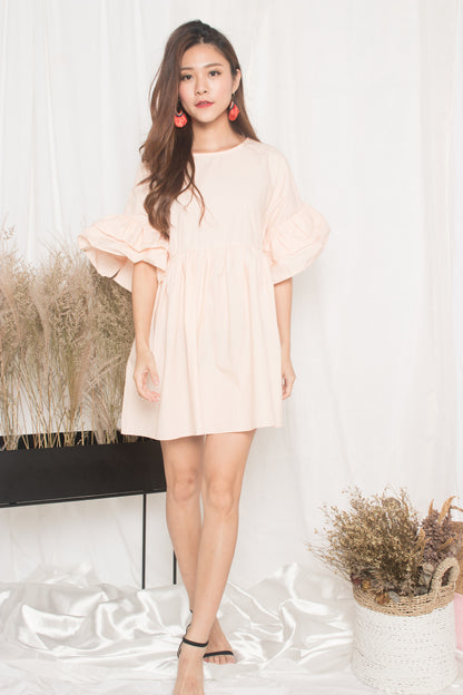 Fersa Babydoll Dress in Pink