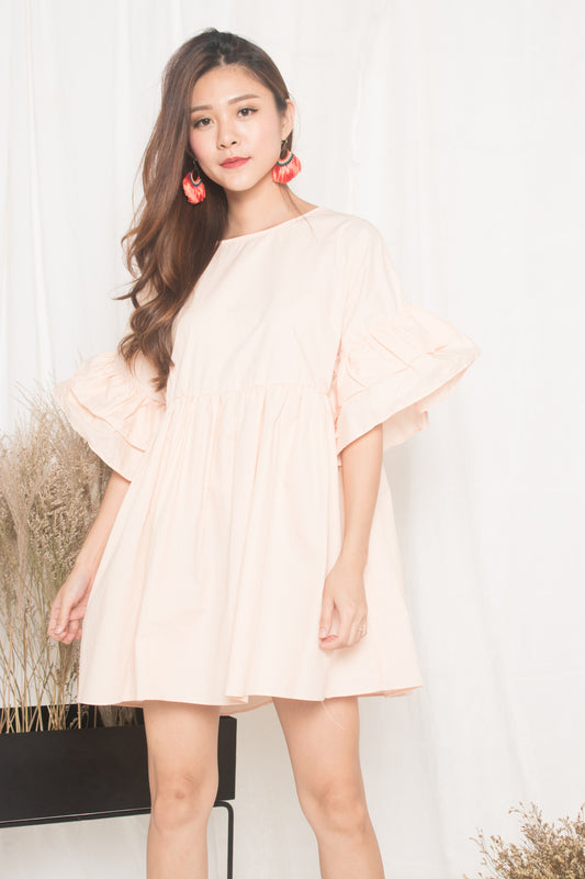 Fersa Babydoll Dress in Pink