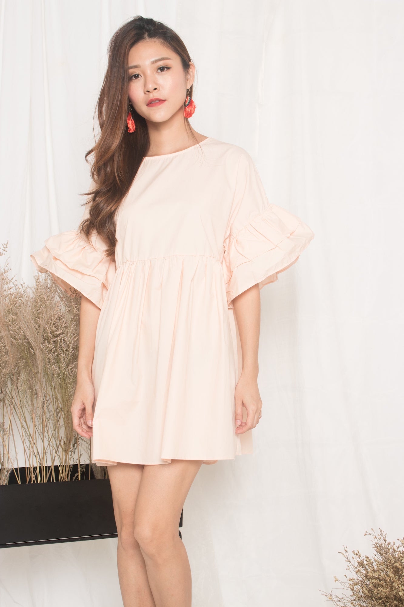 Fersa Babydoll Dress in Pink