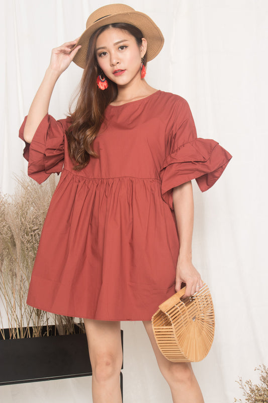 Fersa Babydoll Dress in Plush