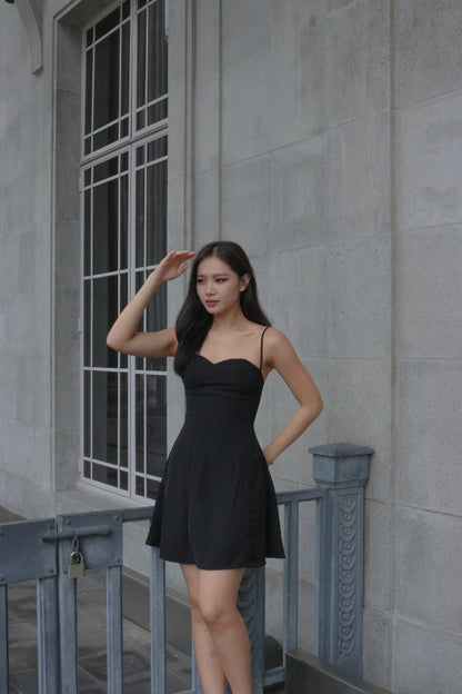 Lylia Bustier Dress in Black