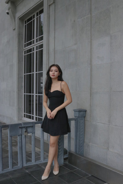 Lylia Bustier Dress in Black