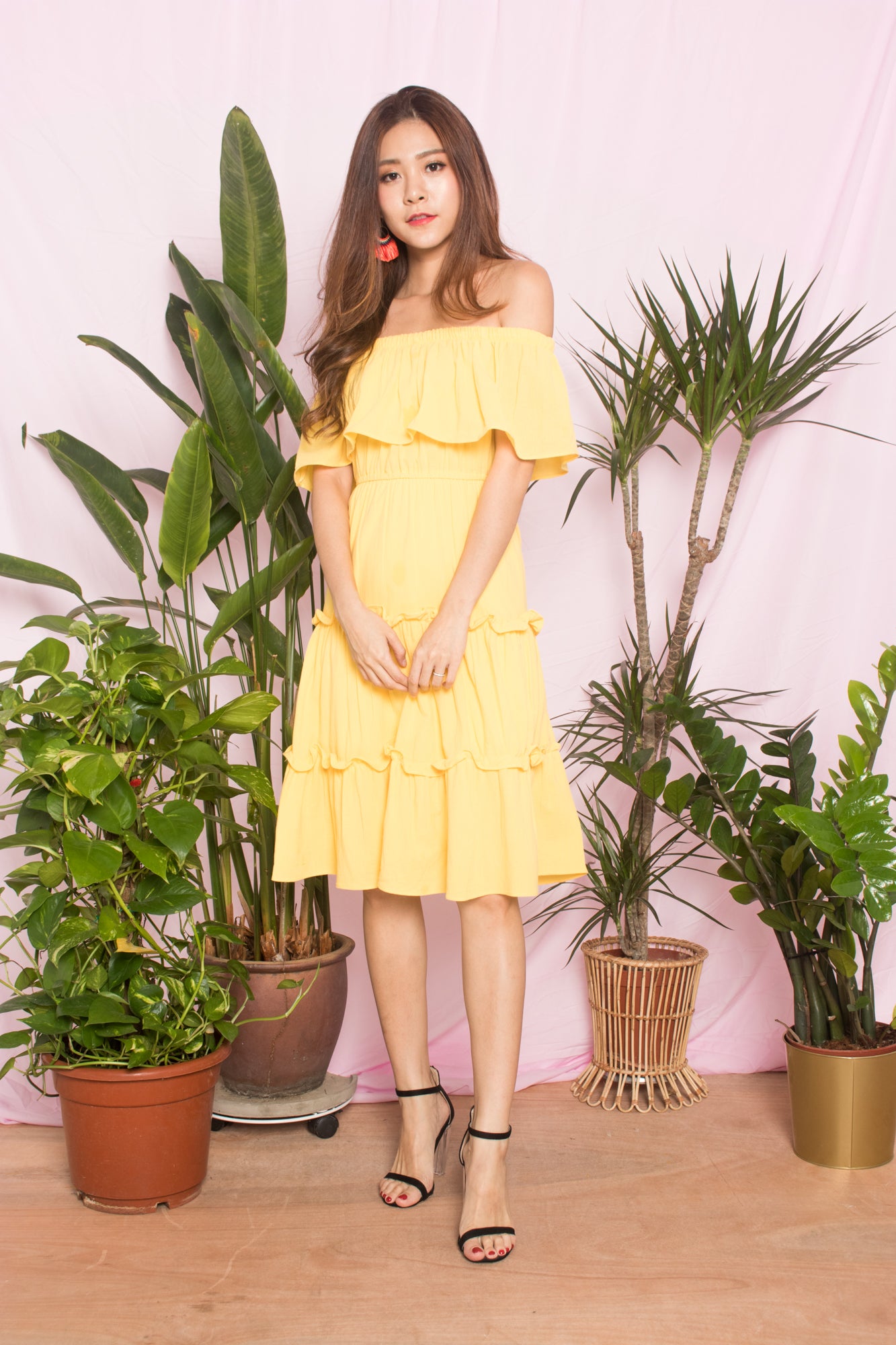 Gabina Layer Dress in Sunshine