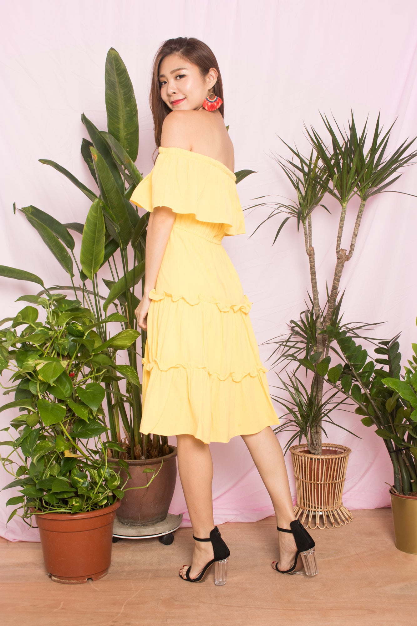 Gabina Layer Dress in Sunshine