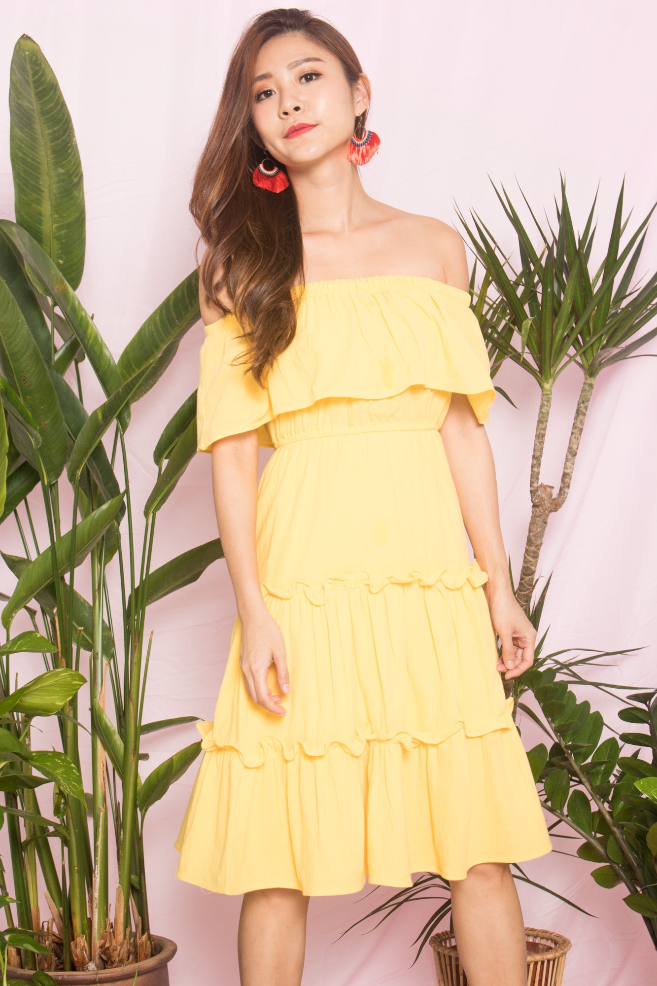 Gabina Layer Dress in Sunshine