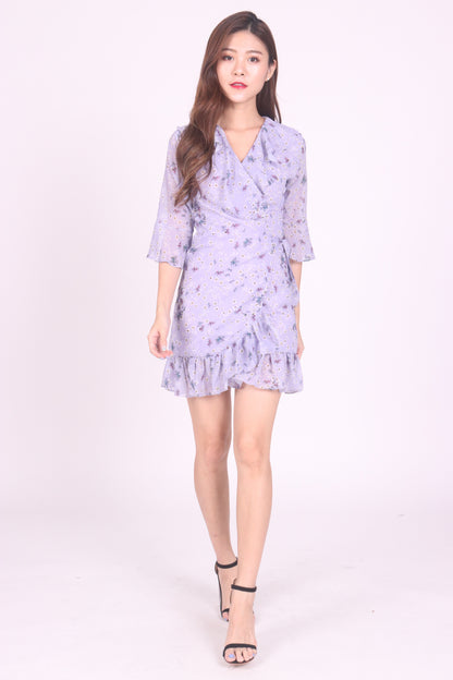 Adeliny Floral Wrapped Dress