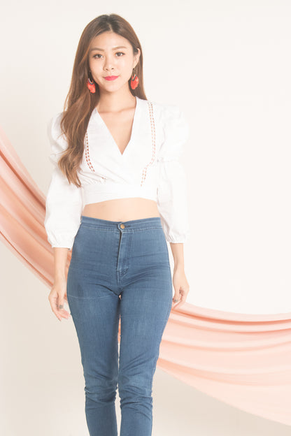 Jessilee Eyelet Top in White