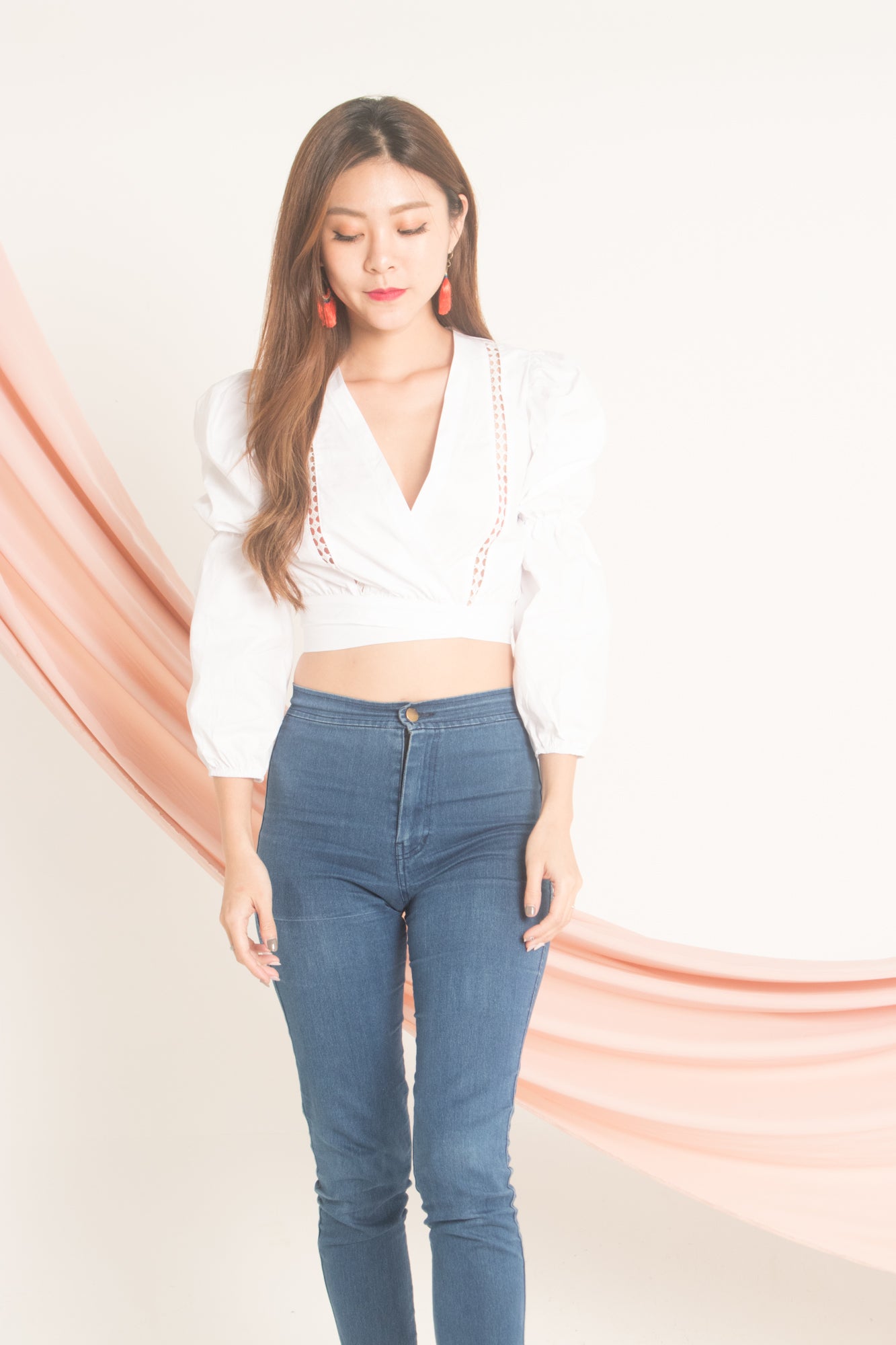 Jessilee Eyelet Top in White