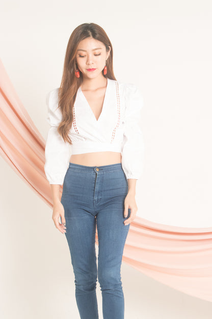 Jessilee Eyelet Top in White