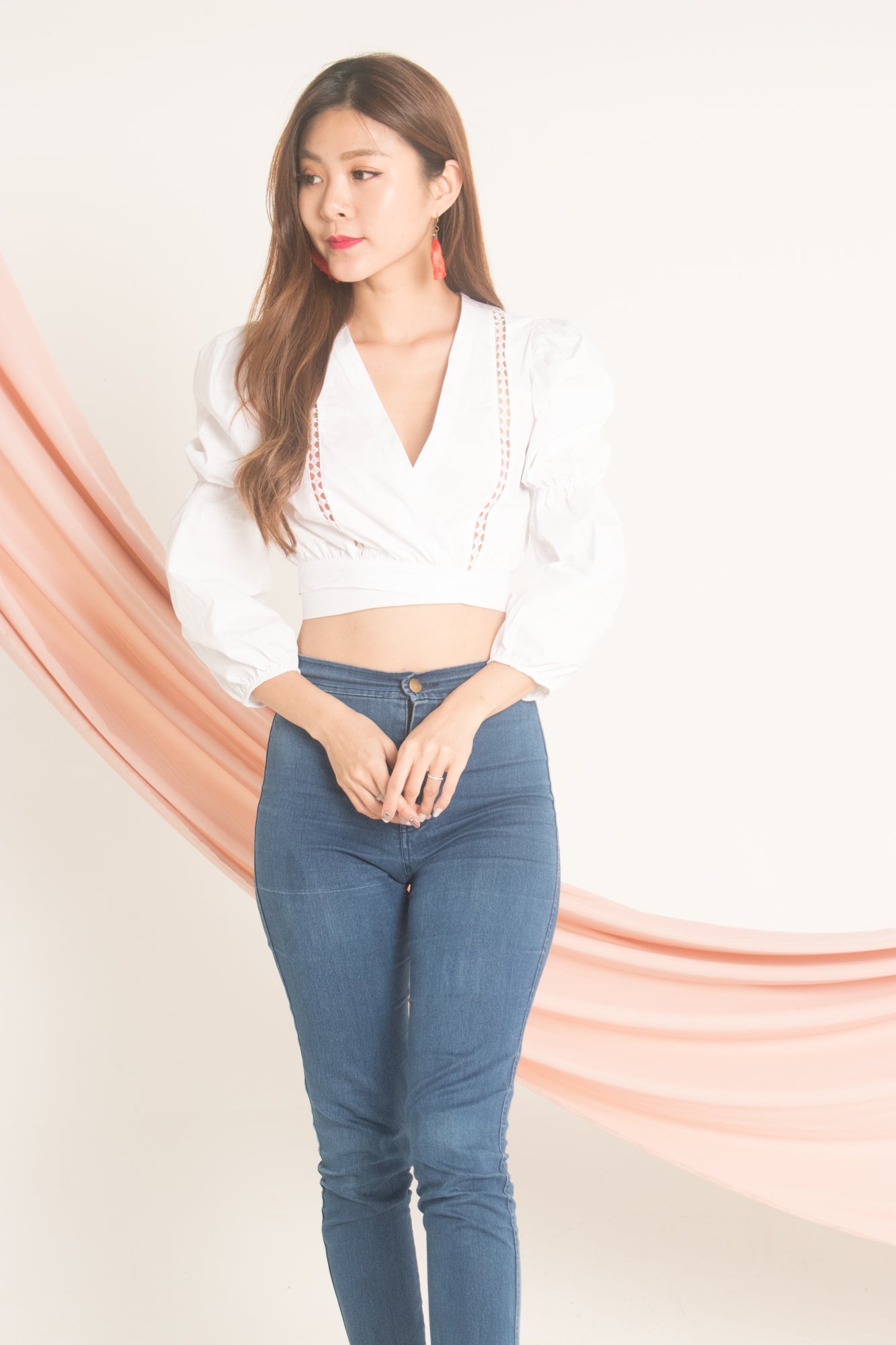 Jessilee Eyelet Top in White