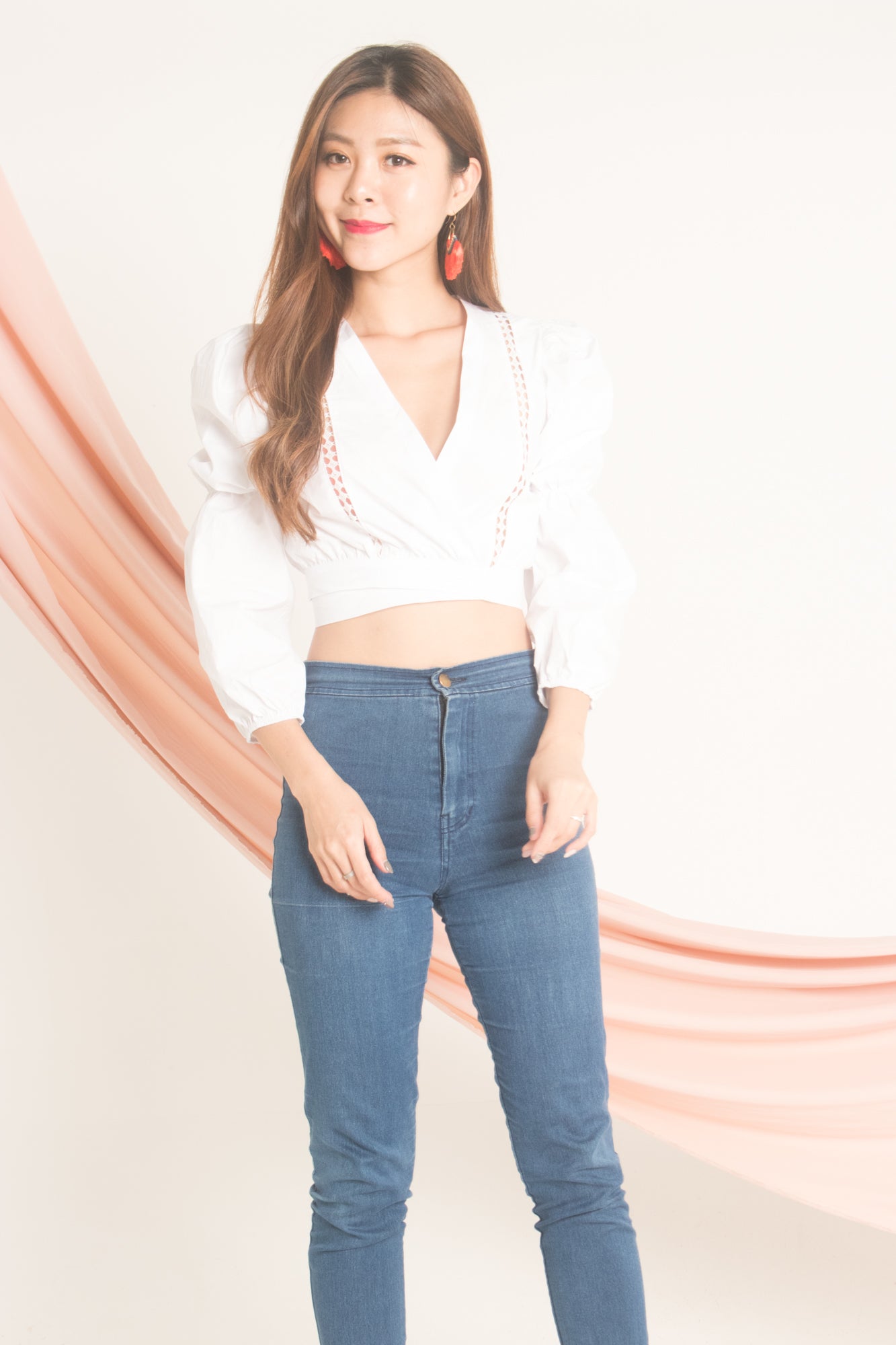 Jessilee Eyelet Top in White