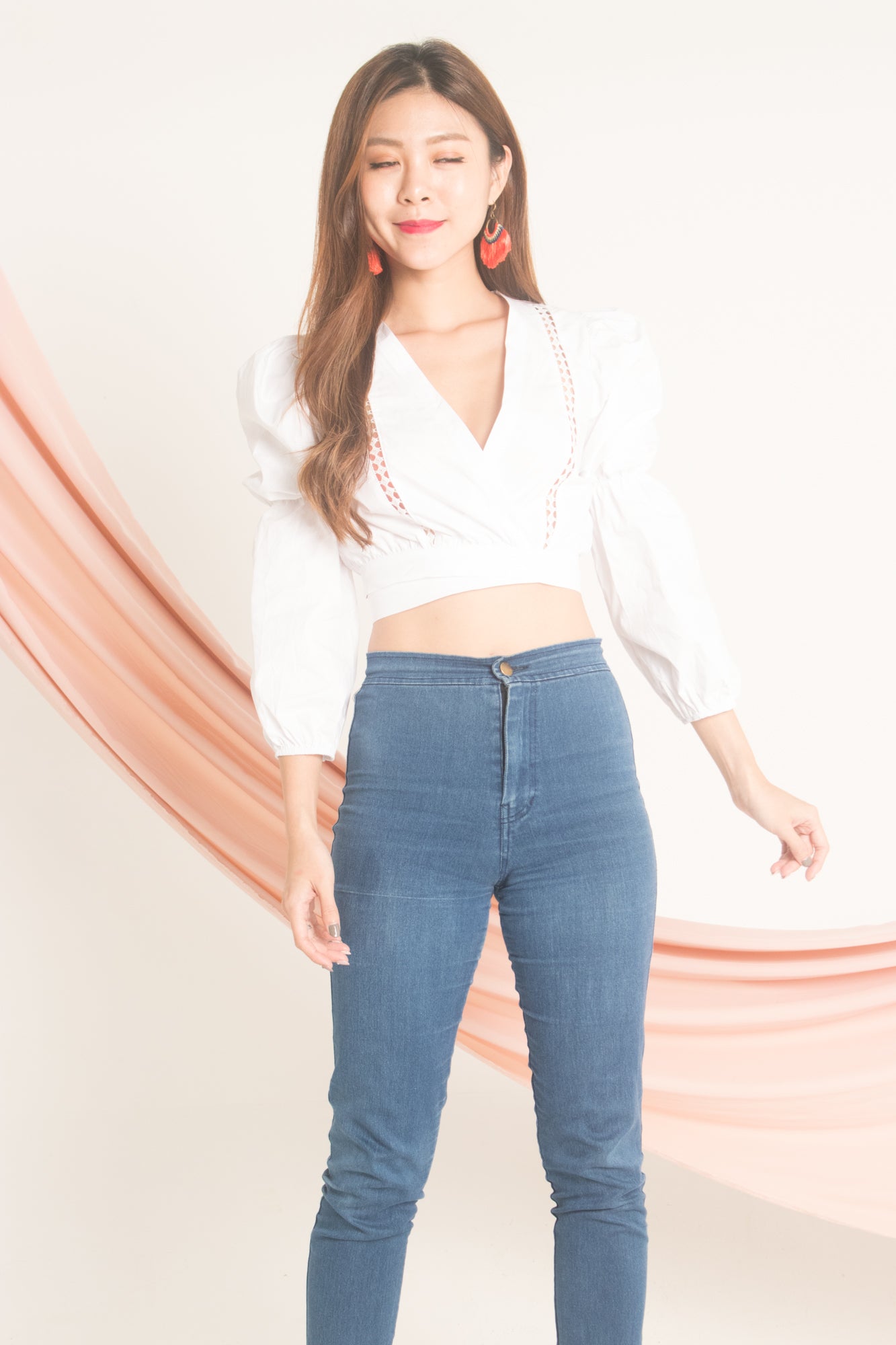 Jessilee Eyelet Top in White