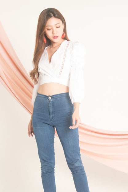 Jessilee Eyelet Top in White