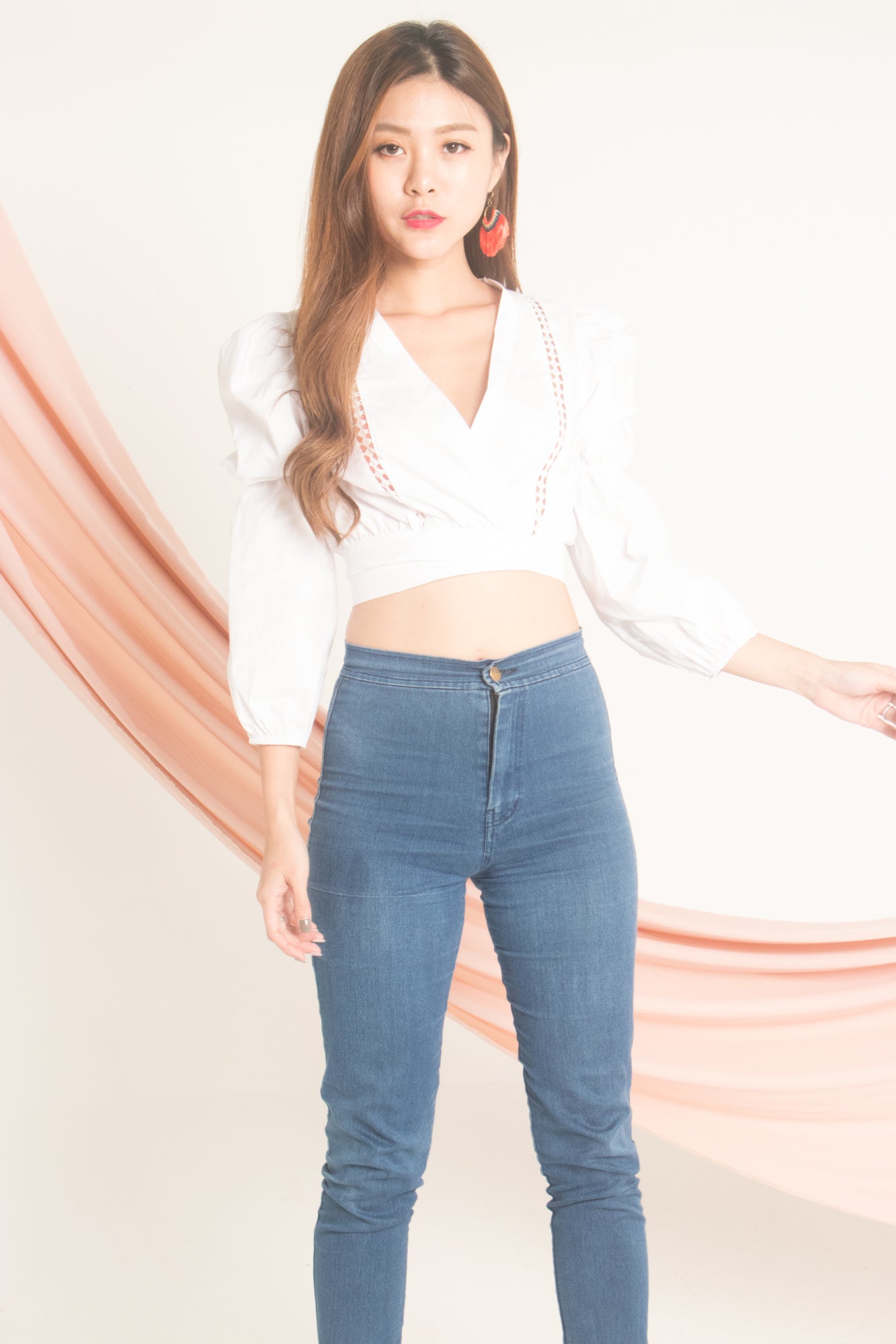 Jessilee Eyelet Top in White