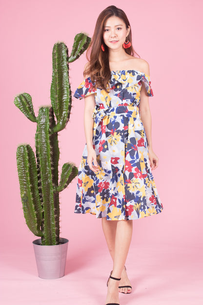 Mierally Splash Floral Dress