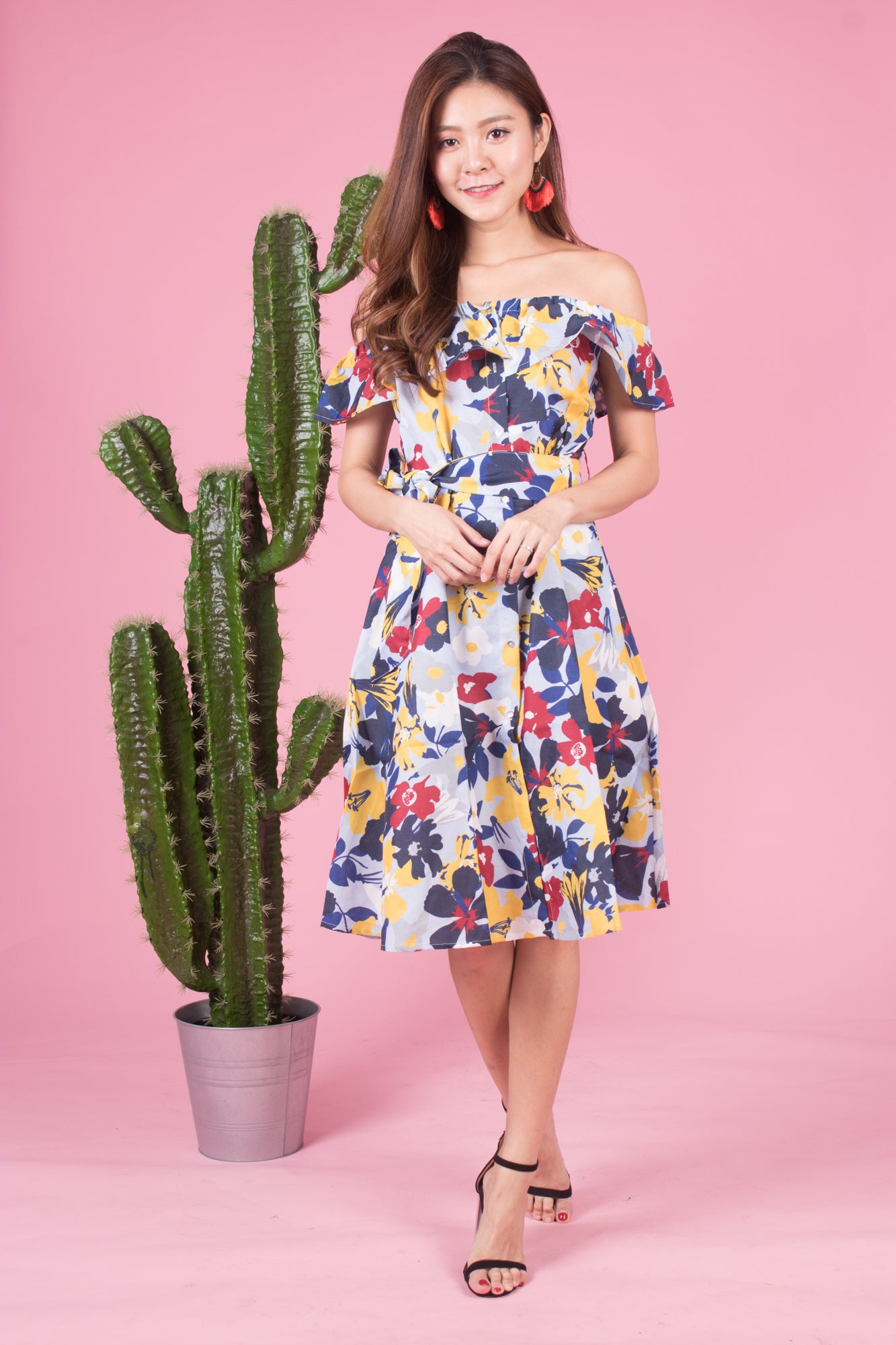 Mierally Splash Floral Dress