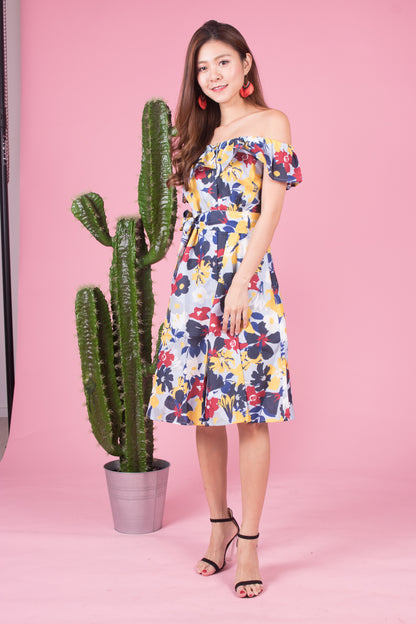 Mierally Splash Floral Dress