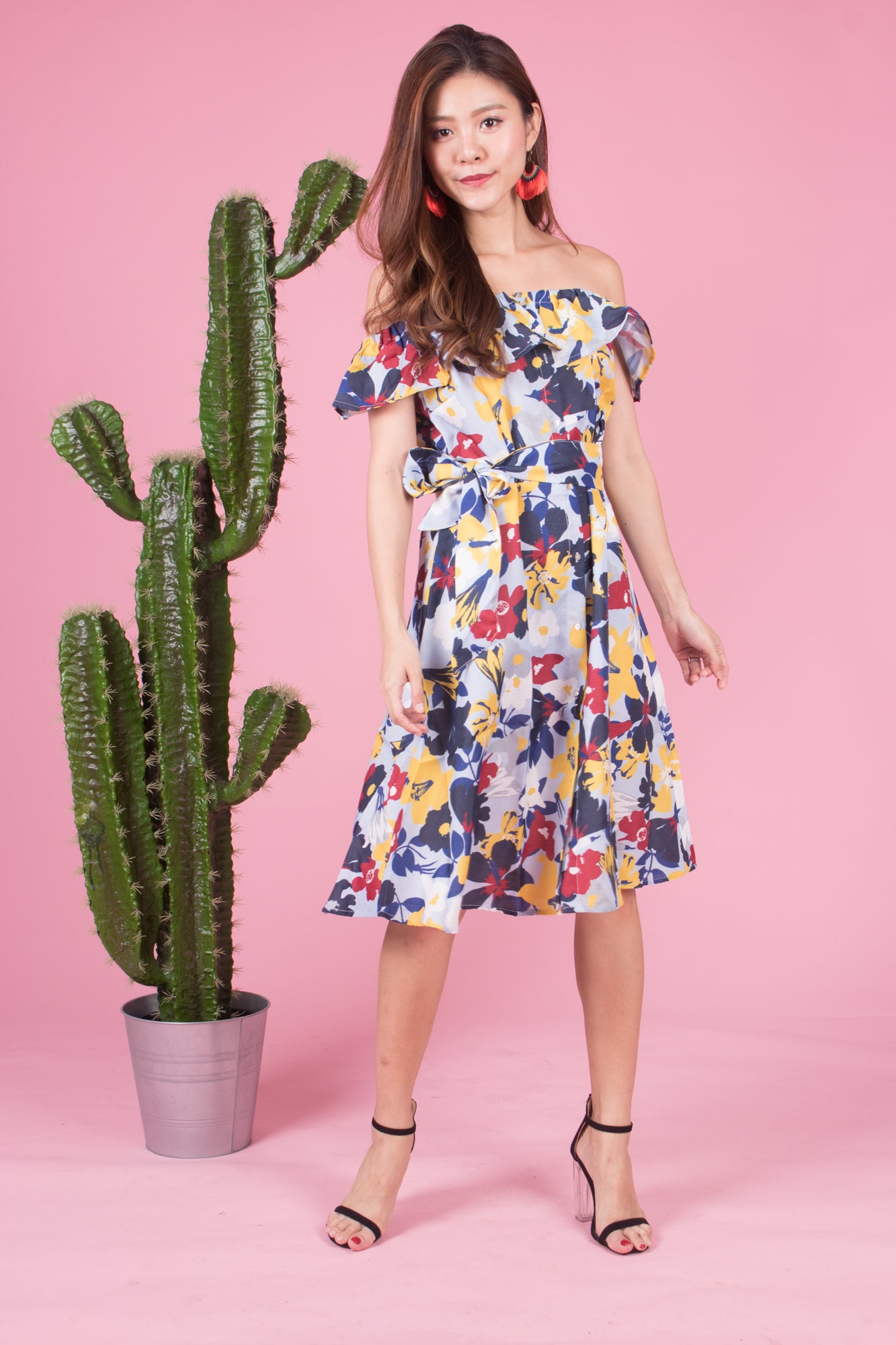 Mierally Splash Floral Dress