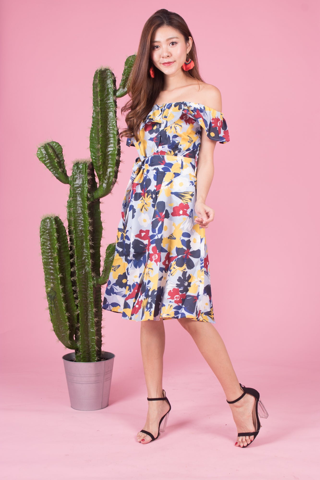 Mierally Splash Floral Dress