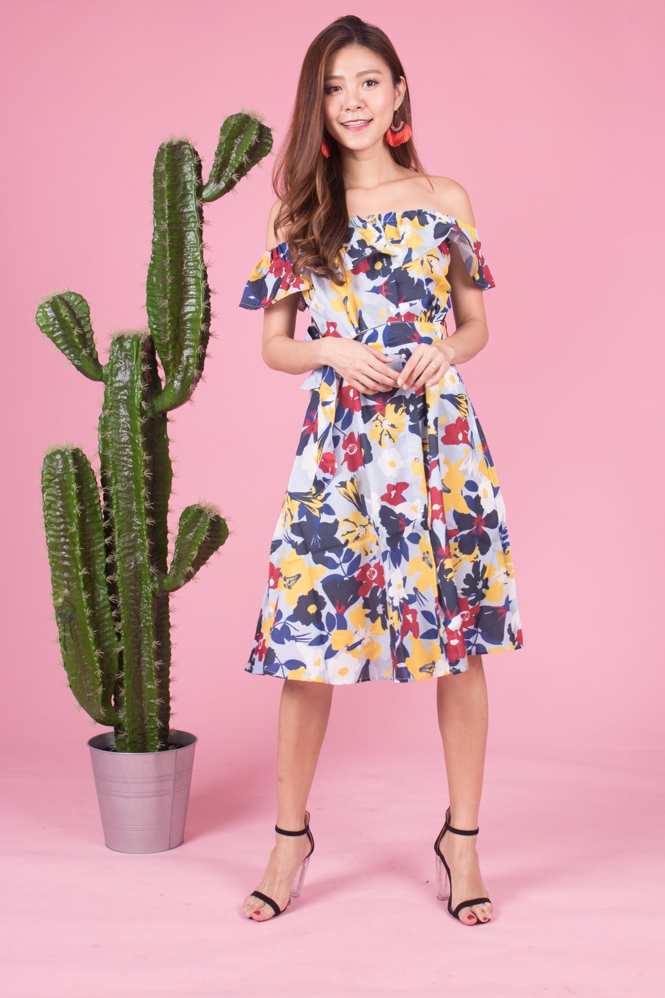 Mierally Splash Floral Dress