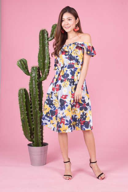 Mierally Splash Floral Dress