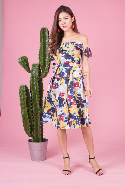 Mierally Splash Floral Dress