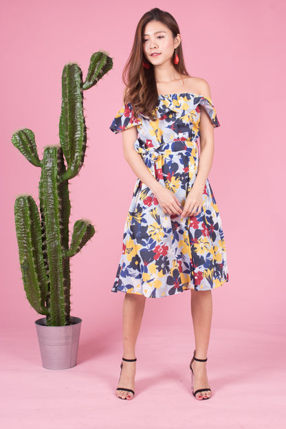 Mierally Splash Floral Dress