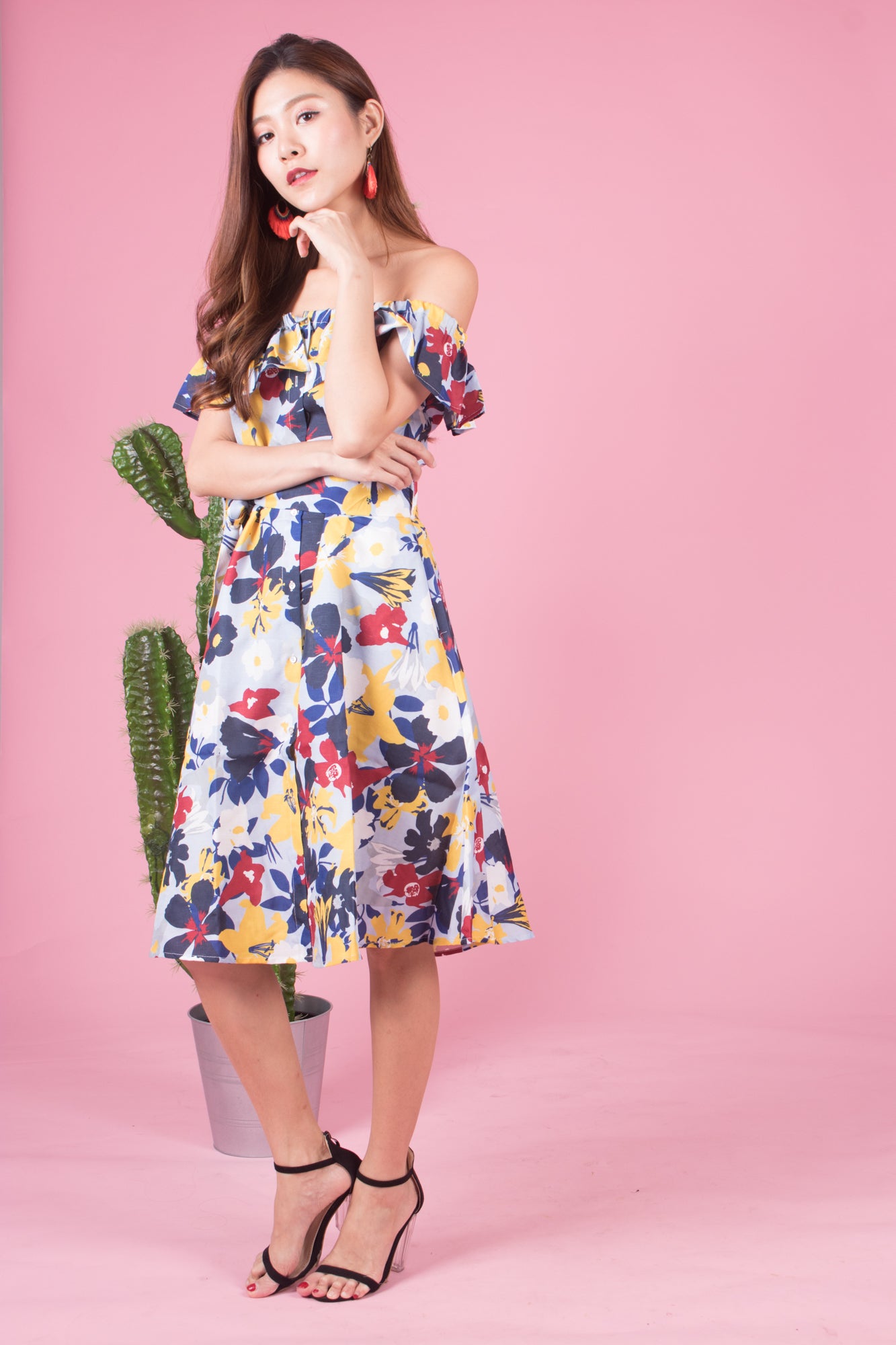 Mierally Splash Floral Dress