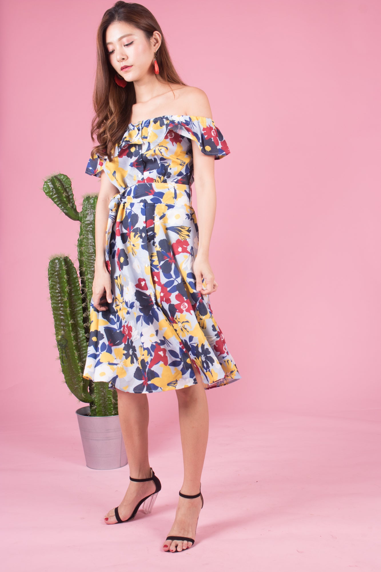 Mierally Splash Floral Dress