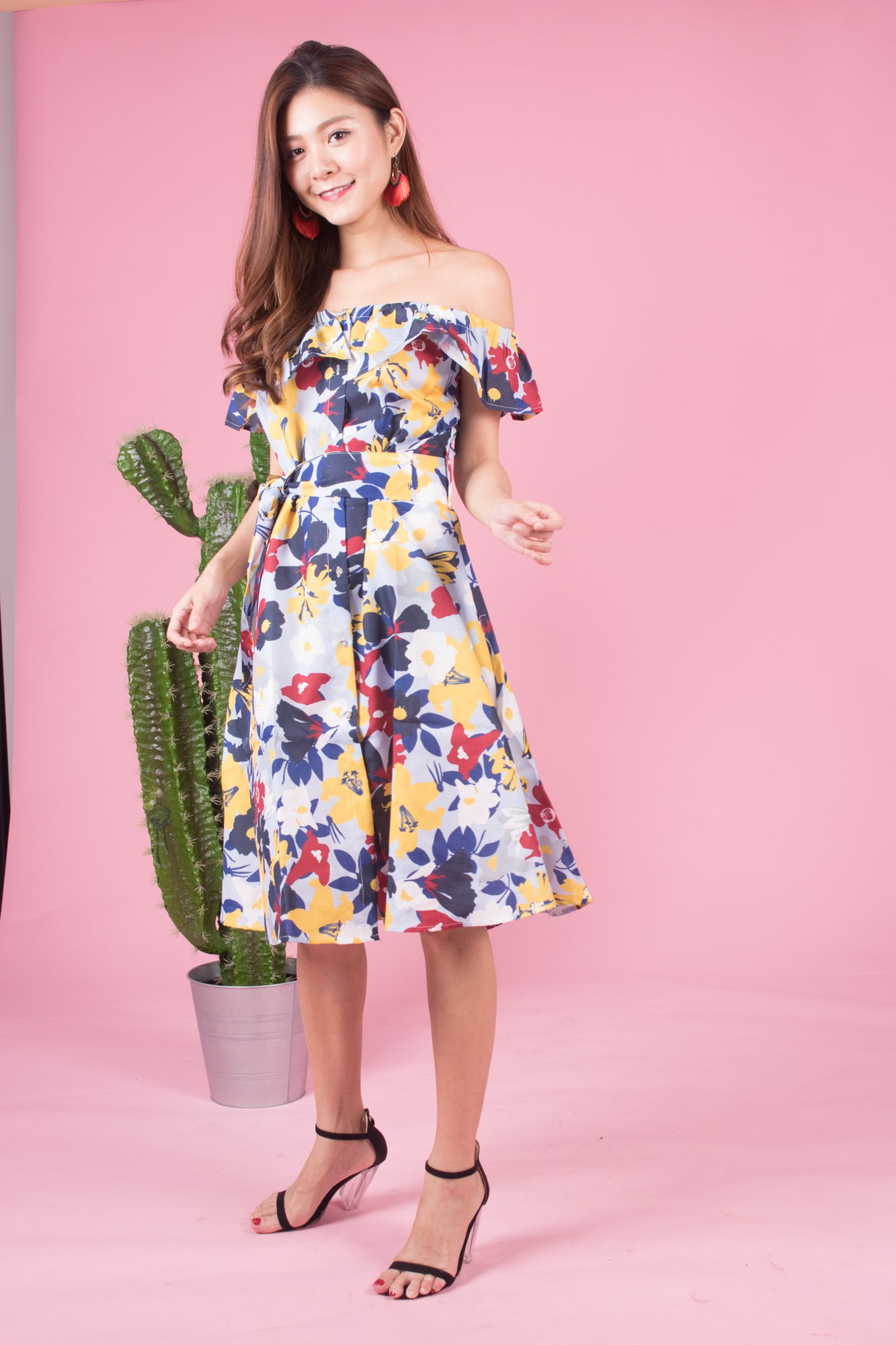 Mierally Splash Floral Dress