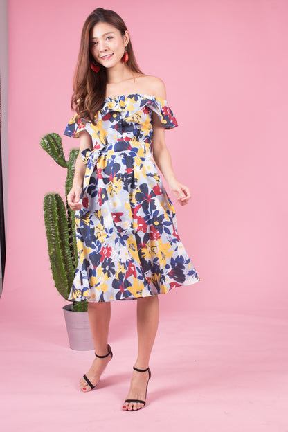 Mierally Splash Floral Dress