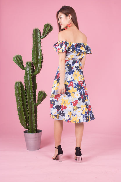 Mierally Splash Floral Dress