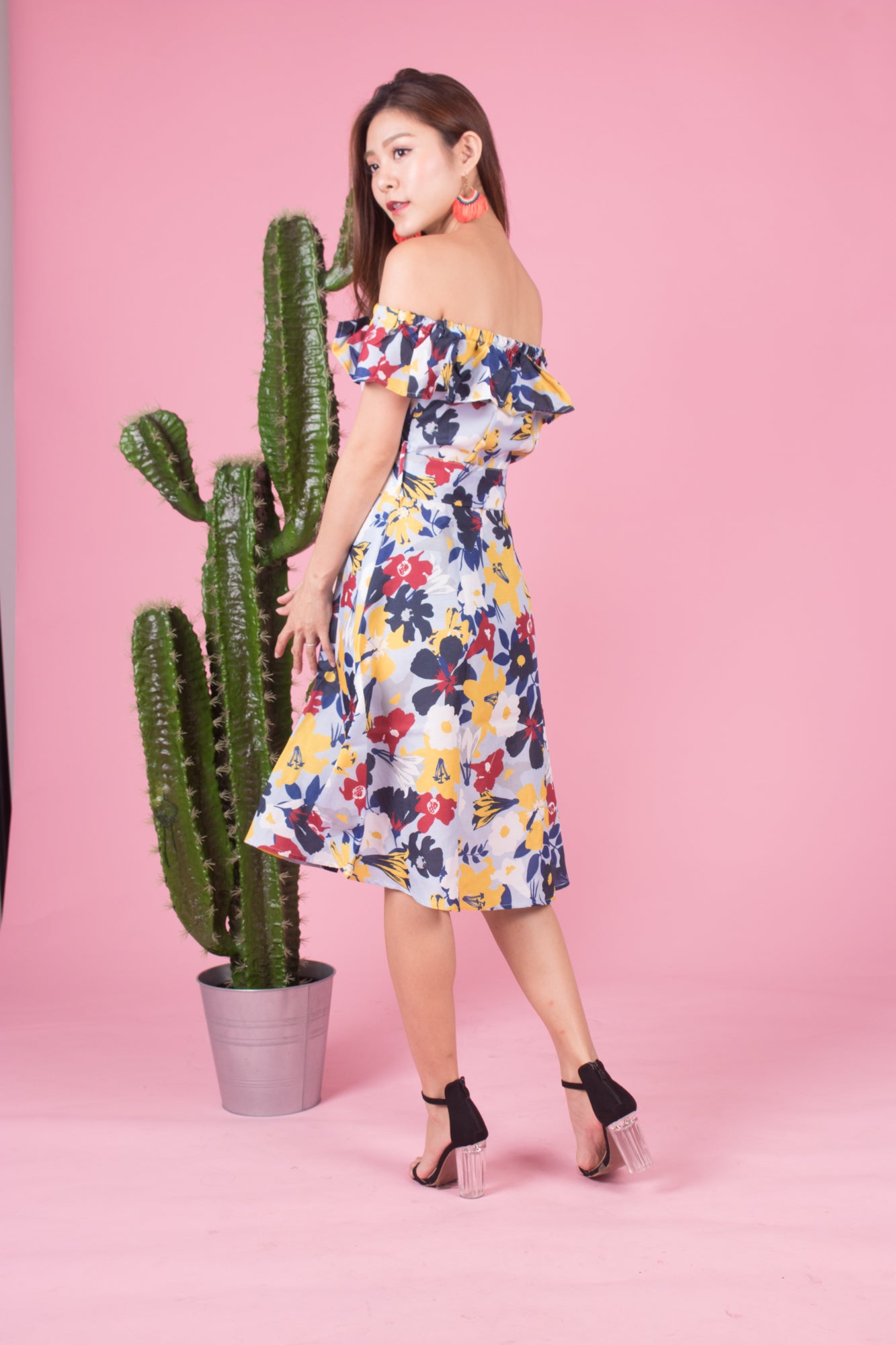 Mierally Splash Floral Dress