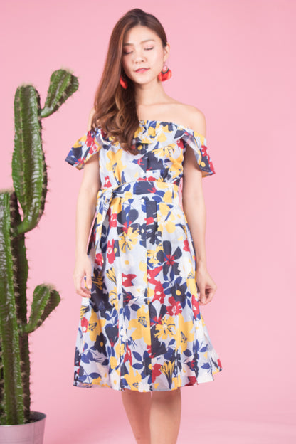 Mierally Splash Floral Dress