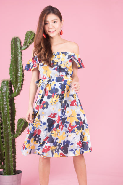 Mierally Splash Floral Dress