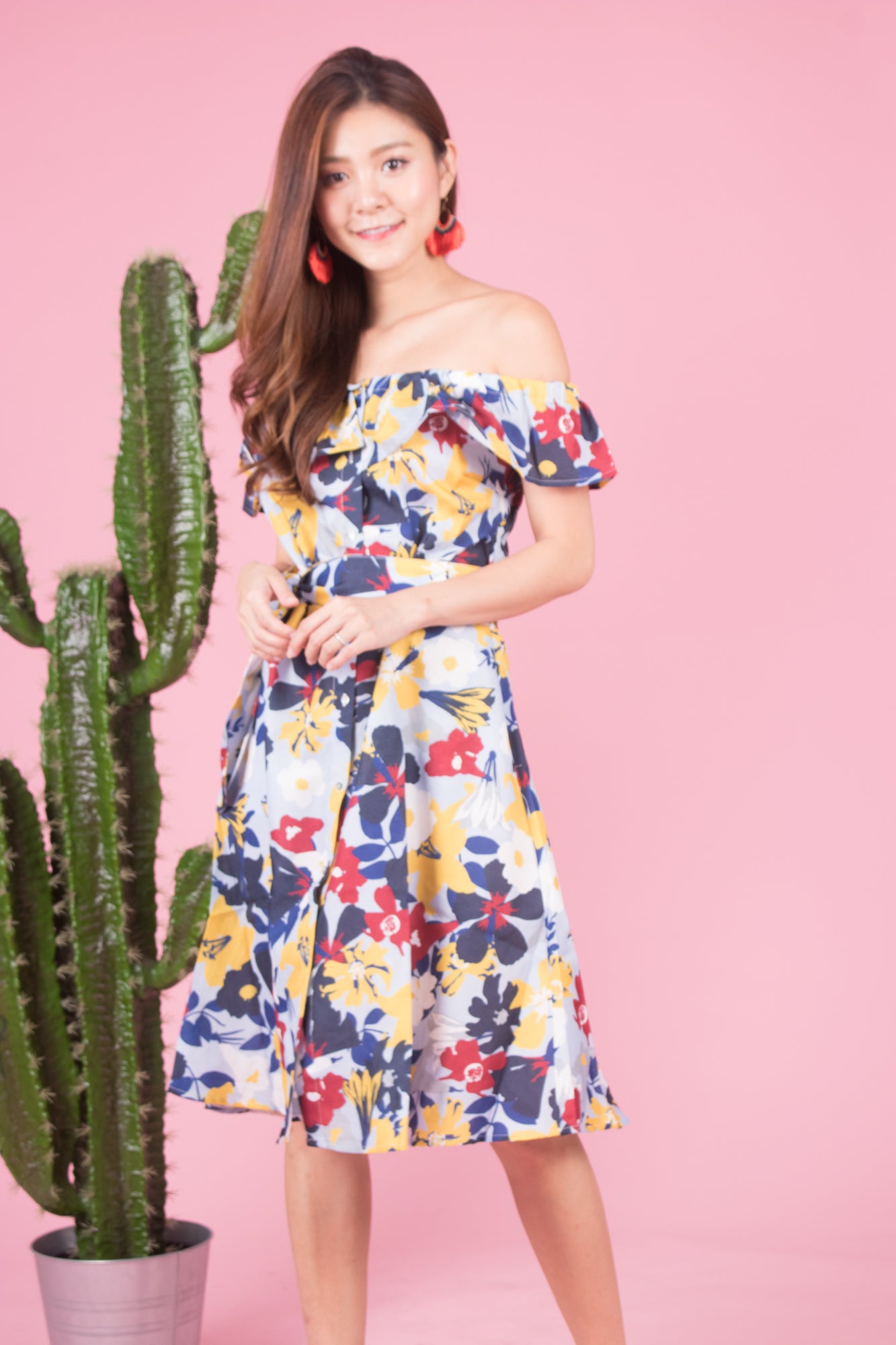 Mierally Splash Floral Dress