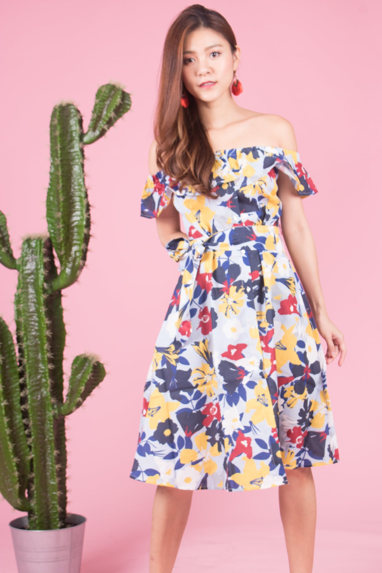 Mierally Splash Floral Dress