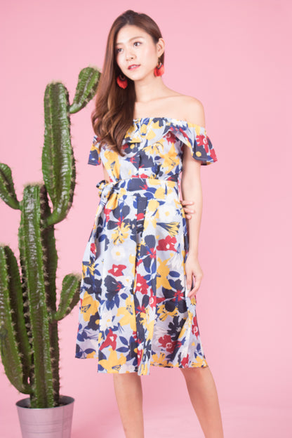 Mierally Splash Floral Dress