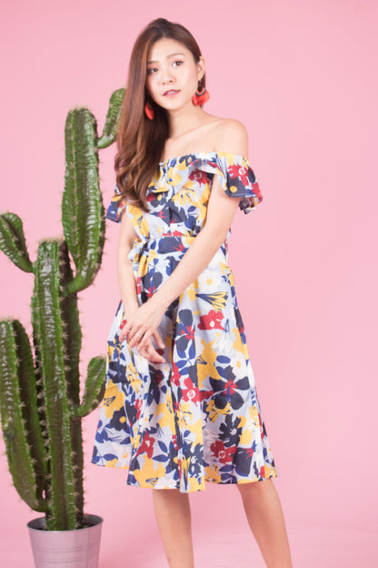 Mierally Splash Floral Dress